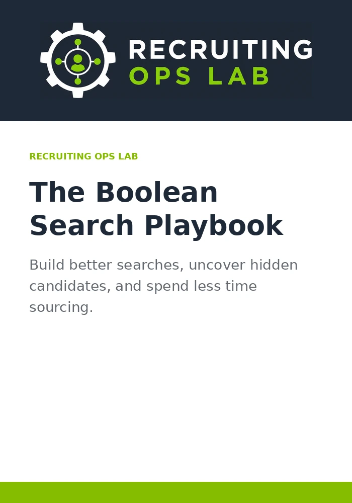 Boolean Search Playbook cover