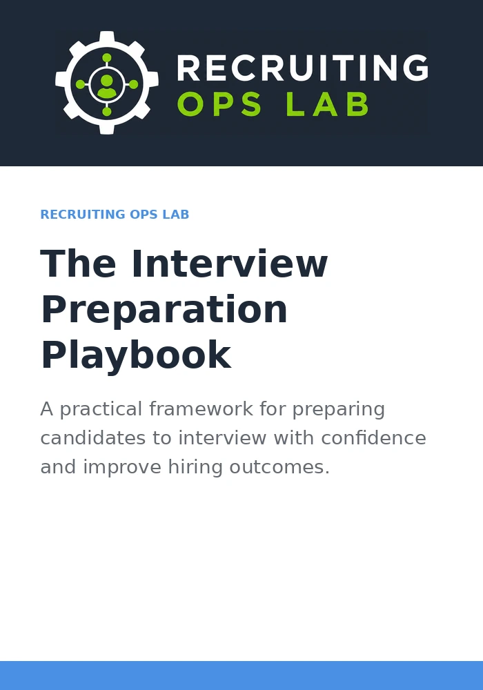 Interview Preparation Playbook cover