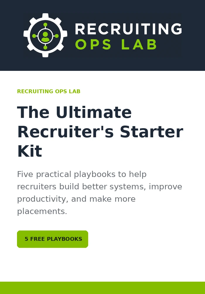 The Ultimate Recruiter's Starter Kit cover
